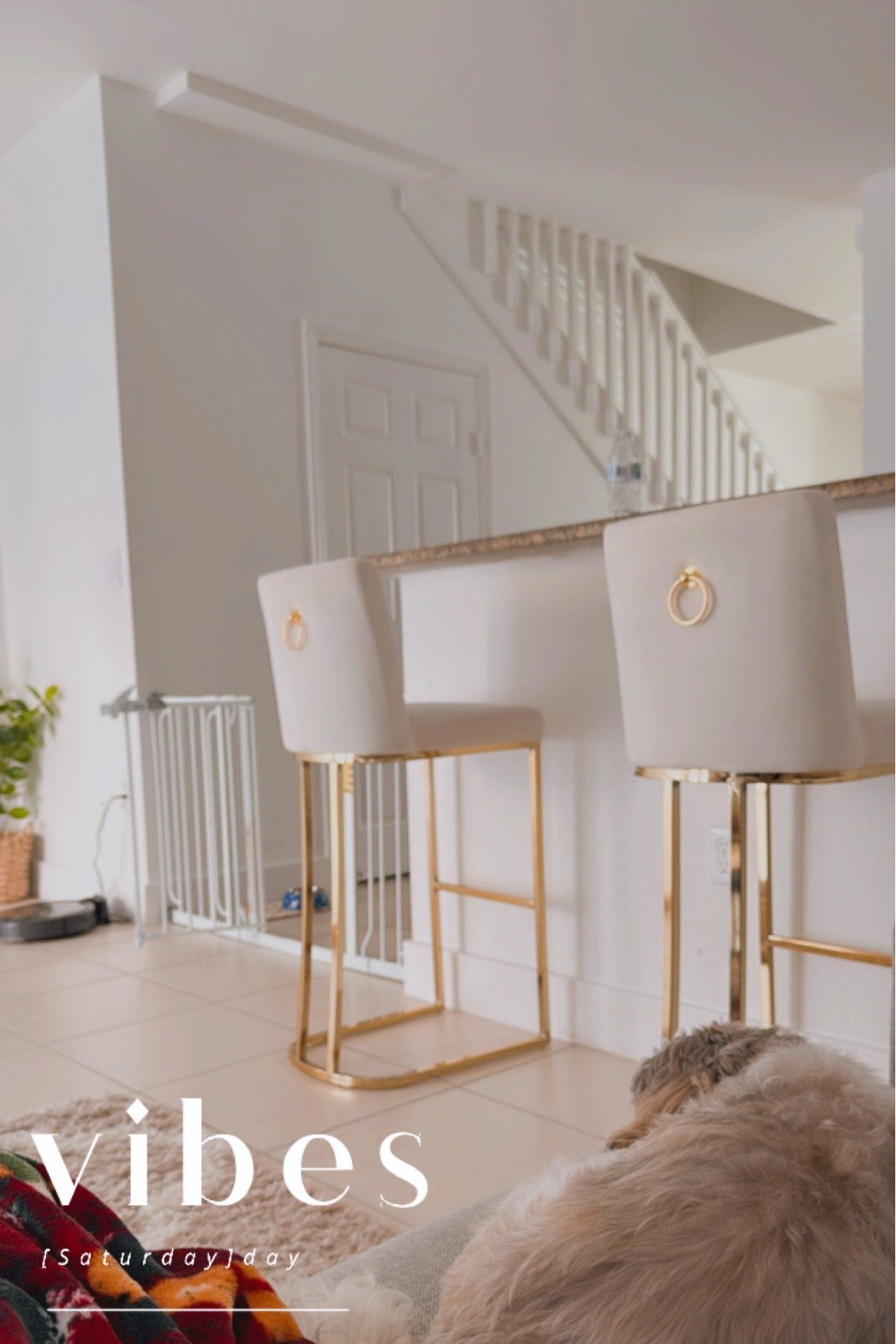 Love these aesthetic bar stools  

#LTKHome #LTKU #LTKFamily