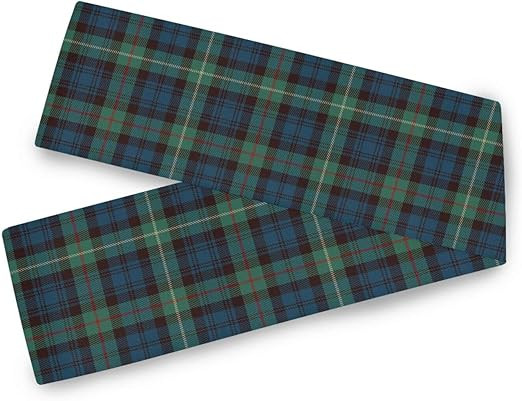 Tartan Pattern Blue Black Outdoor Table Runner Fall Table Runner Bedroom Decor Table Runners Fall... | Amazon (CA)