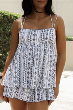 Bailey Romper in White | lauren nicole