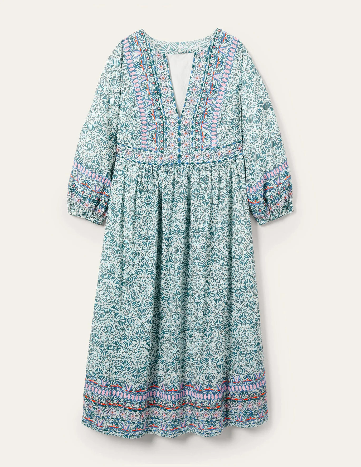Embroidered Detail Midi Dress | Boden (US)