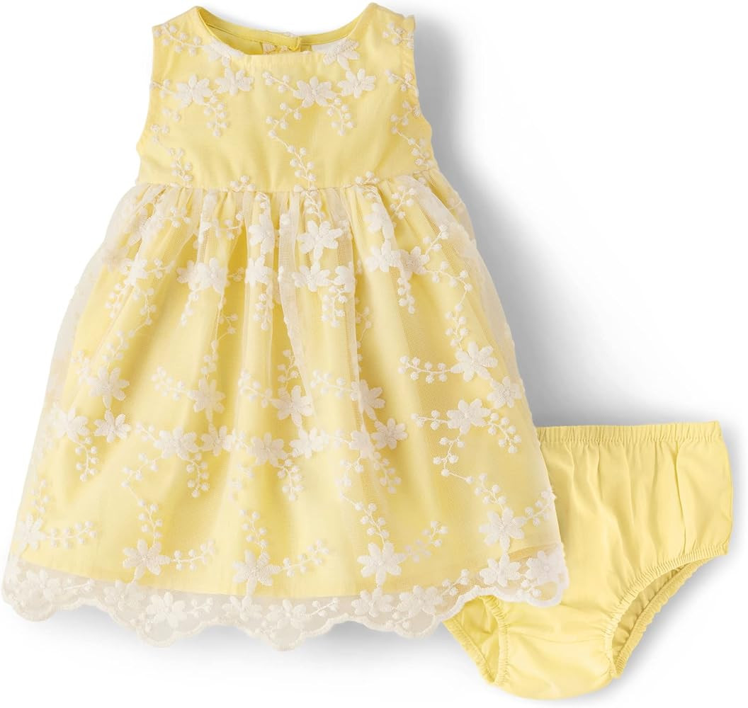 Gymboree Baby Girls' Sleeveless Dressy Special Occasion Dresses with Diaper Cover | Amazon (US)