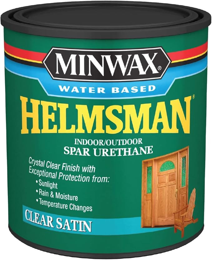 Minwax Water Based Helmsman Spar Urethane, Quart, Satin | Amazon (US)