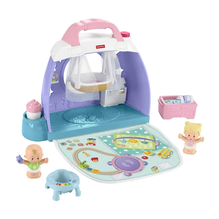 Fisher-Price Little People Cuddle & Play Nursery Toddler Playset, Blonde Hair Figures & Accessori... | Walmart (US)