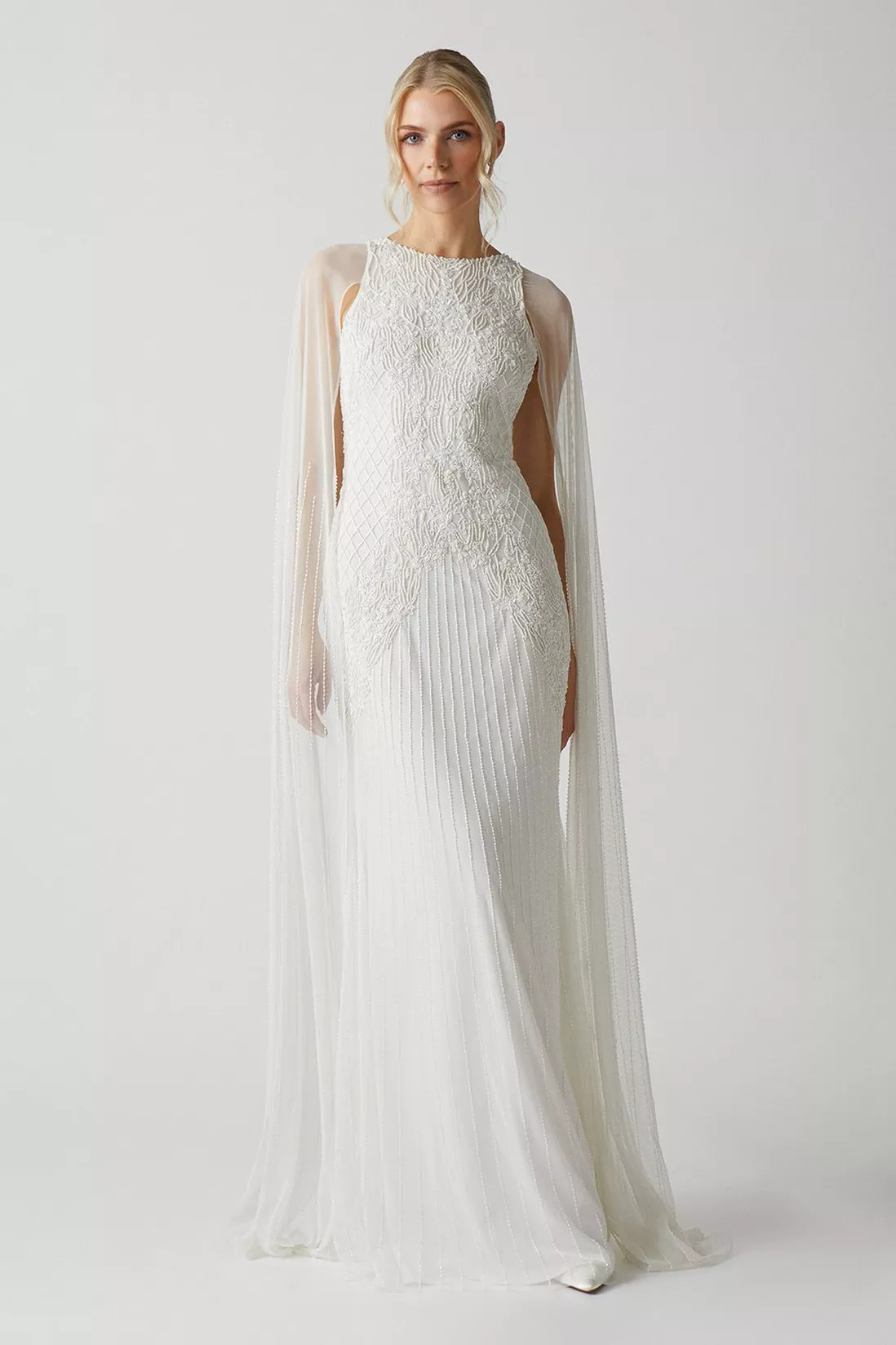 Dresses | Premium Embellished Wedding Dress With Cape Sleeves | Coast | Coast UK & IE
