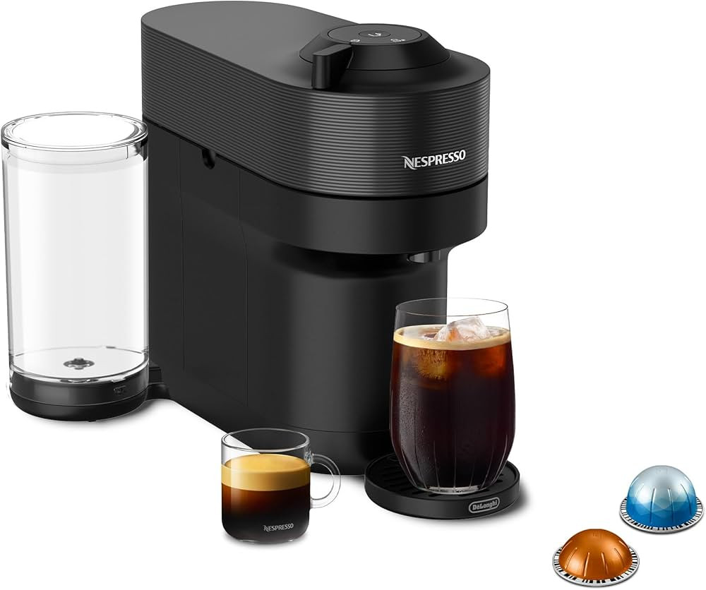 Nespresso Vertuo Pop+ Coffee and Espresso Machine by De'Longhi, Liquorice Black | Amazon (US)