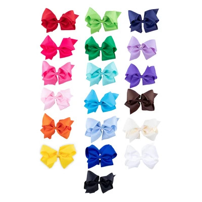 Solid Grosgrain Ribbon Hair Bow | Classic Whimsy