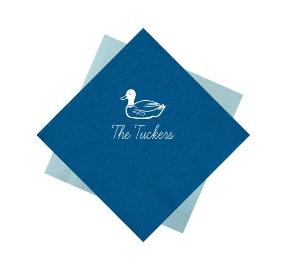 Personalized napkins Duck napkins Housewarming gift idea | Etsy | Etsy (US)