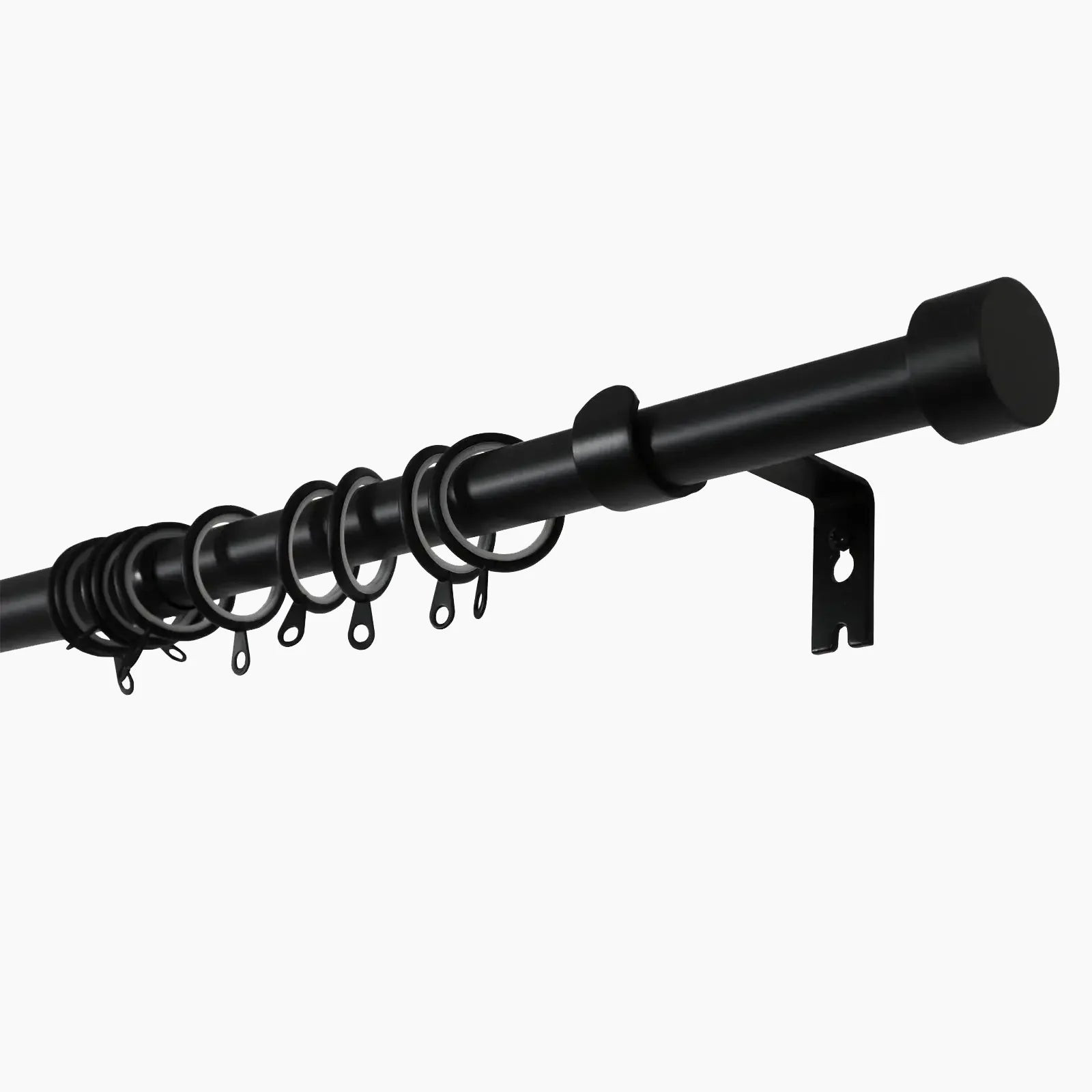 Jaylon Adjustable Curtain Rod with Rings | TWOPAGES