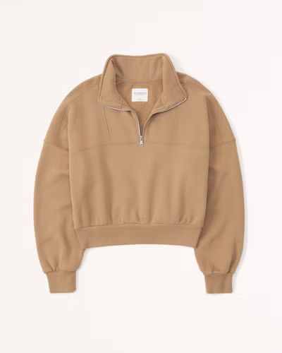 Women's Essential SoftAF Max Mock Half-Zip | Women's Tops | Abercrombie.com | Abercrombie & Fitch (US)