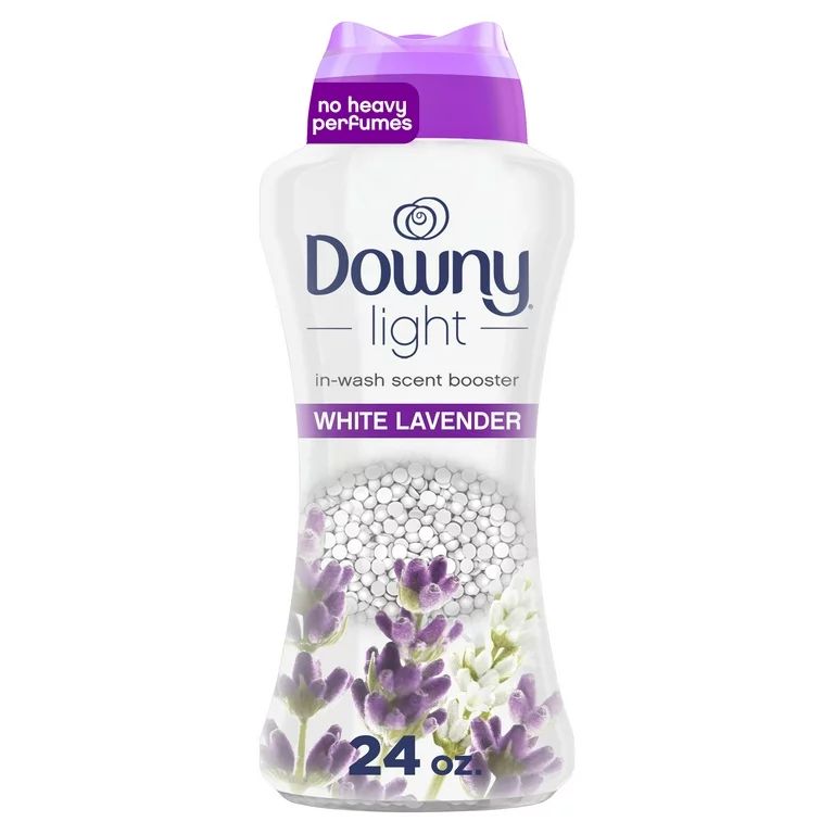 Downy Light Laundry Scent Booster Beads for Washer, White Lavender, 24 oz, with No Heavy Perfumes | Walmart (US)