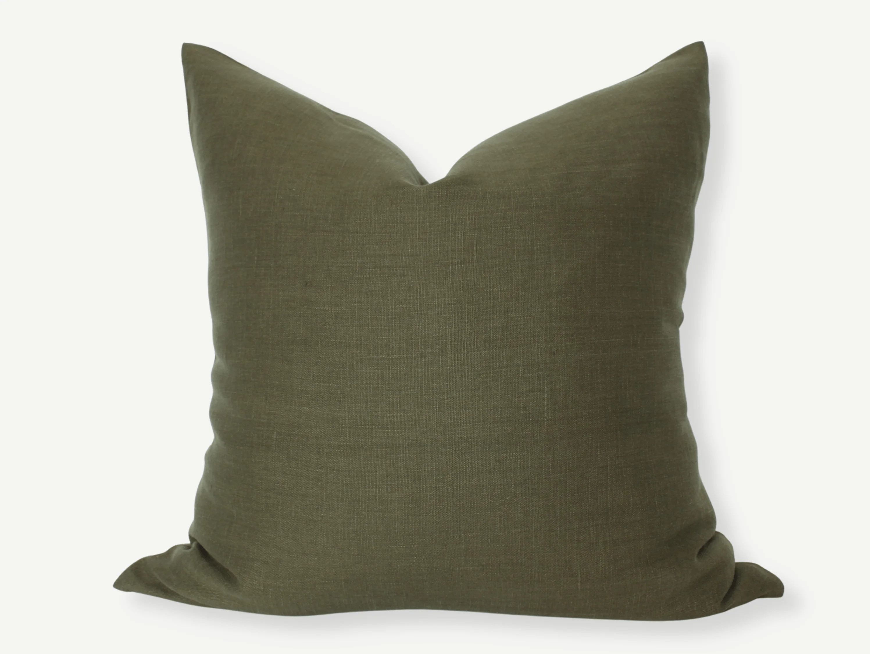 Dark Olive Pillow Cover | Textileish Designs