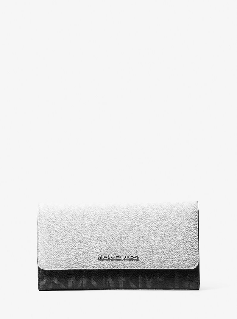 Jet Set Travel Signature Logo Tri-Fold Wallet | Michael Kors US