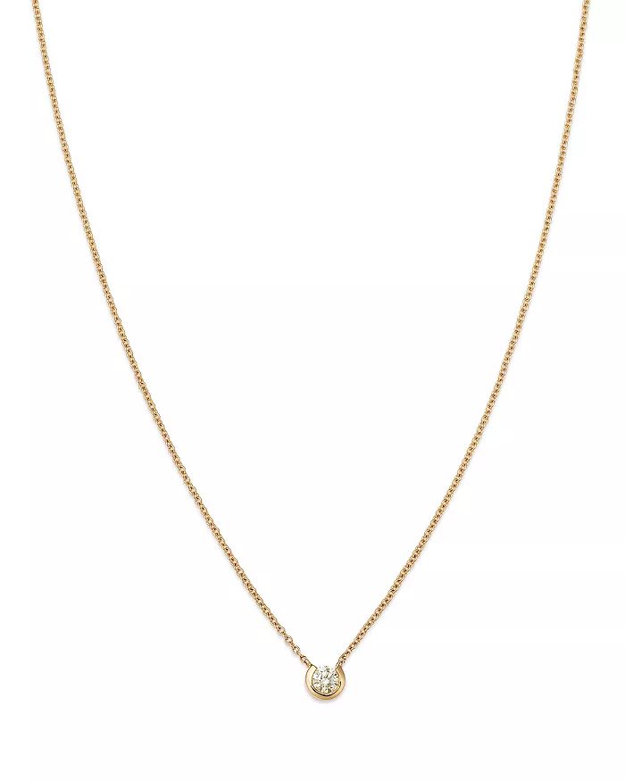 Diamond Solitaire Necklace in 14K Yellow Gold, 0.15 ct. t.w. - 100% Exclusive | Bloomingdale's (US)