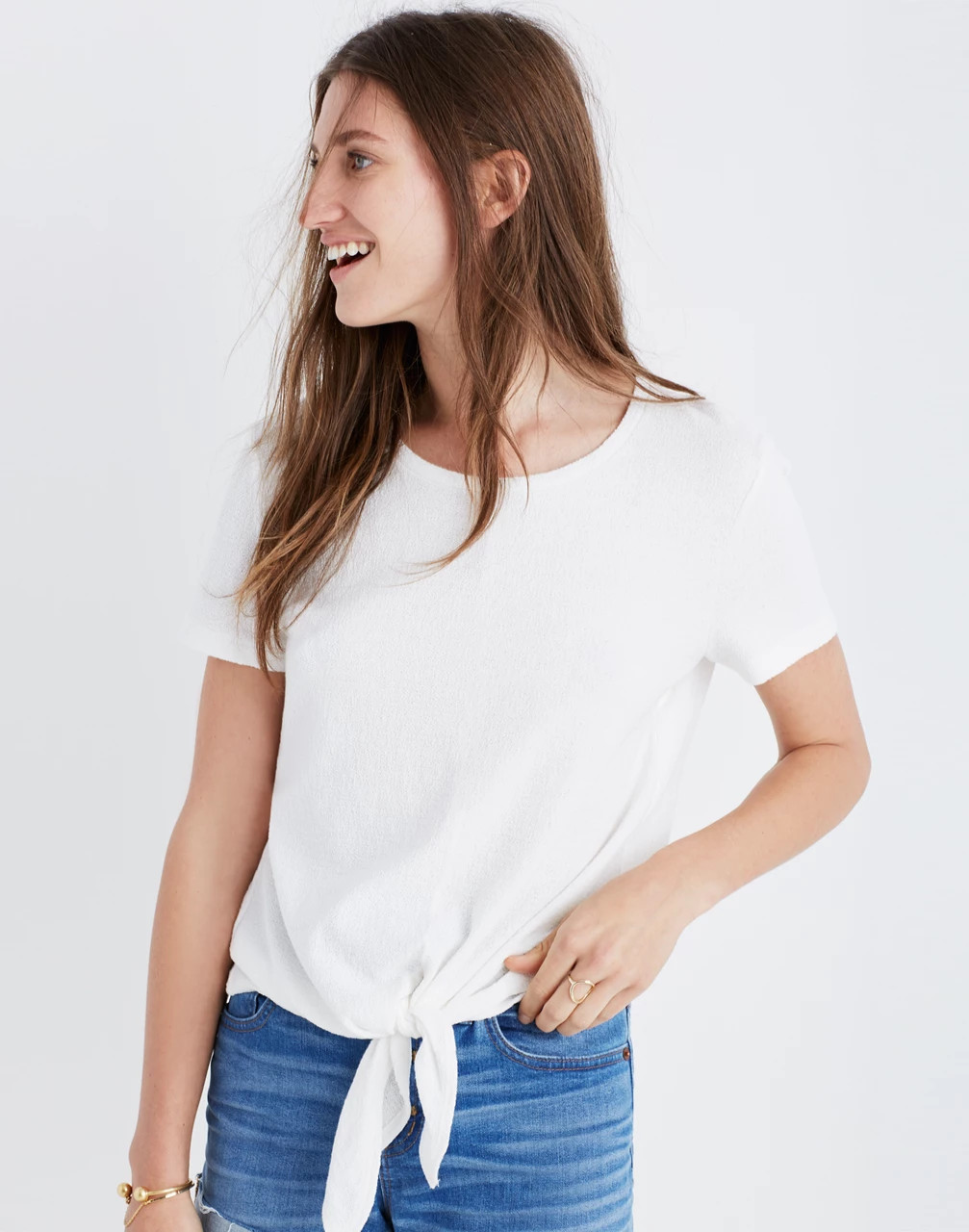 Texture & Thread Modern Tie-Front Top | Madewell