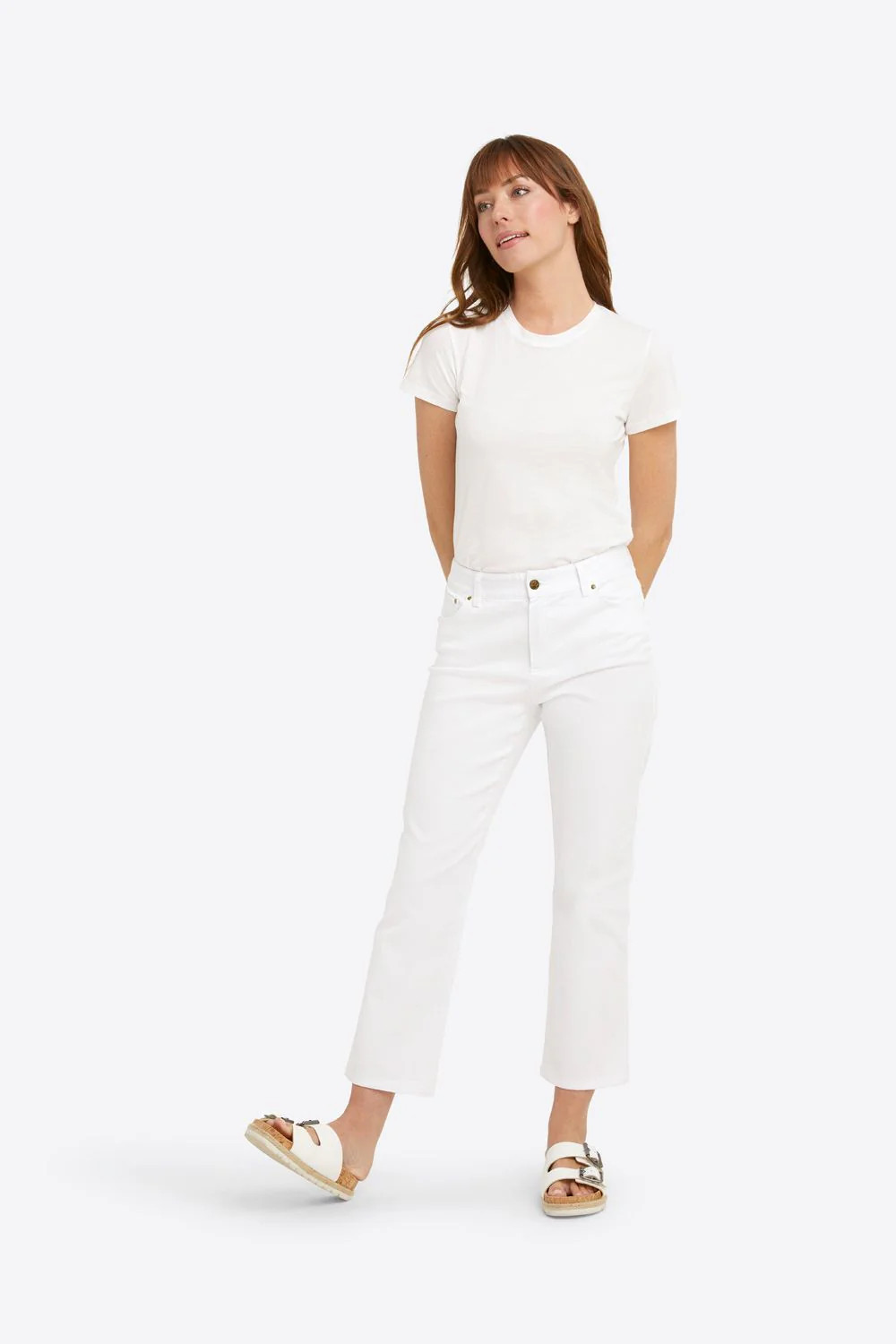 White Kick Flare Jeans | Draper James (US)