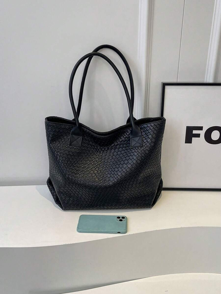 2023 New Trend Crocodile Pattern Tote Bag With Large Capacity, Ideal For Shopping And Commuting, ... | SHEIN