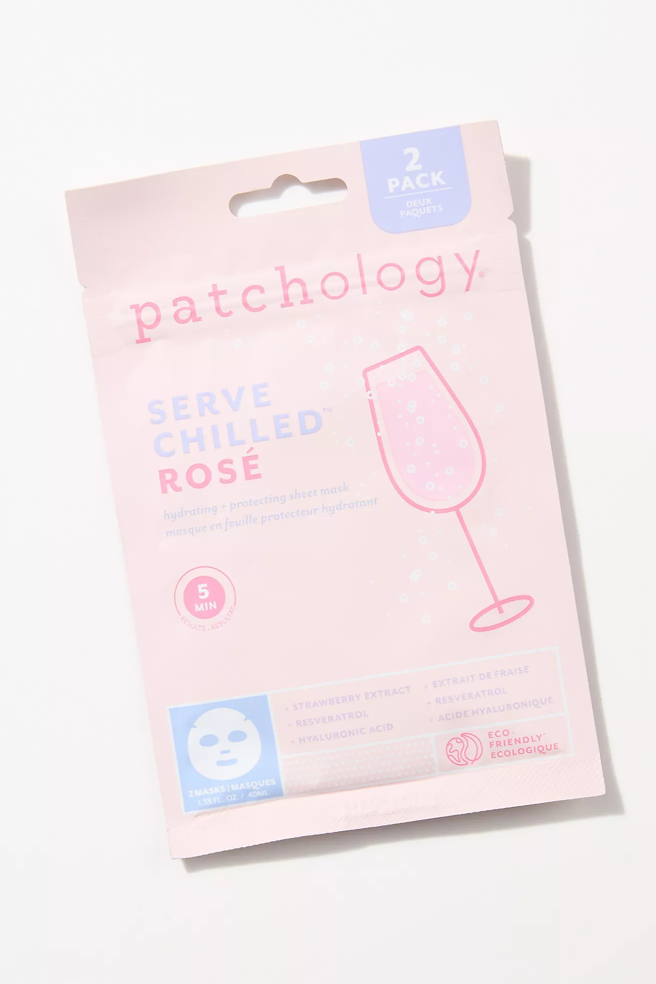 Patchology Serve Chilled Rose Sheet Mask, Set of 2 | Anthropologie (US)