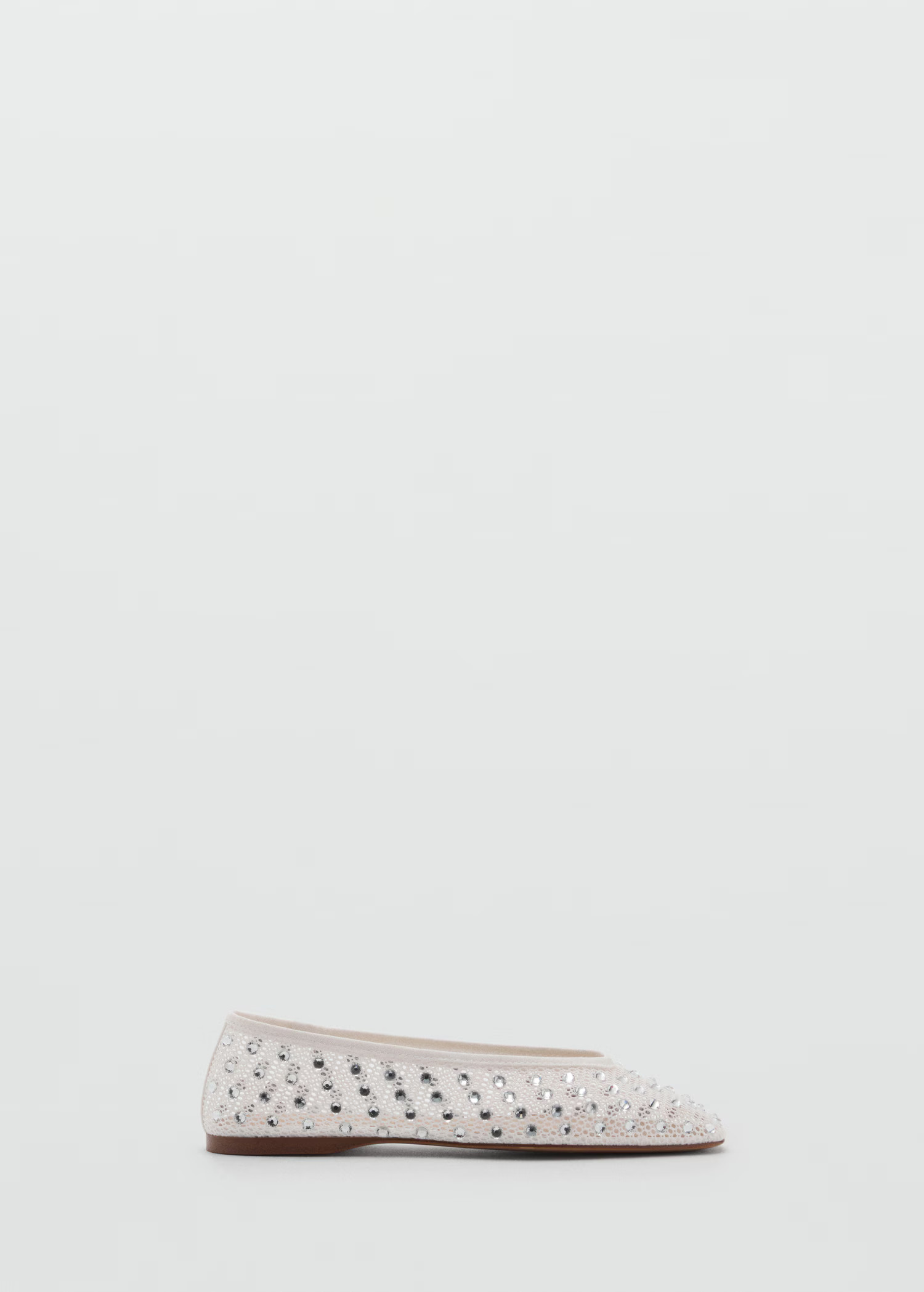 Mesh rhinestone ballet flats | Mango (US/MX/AU)