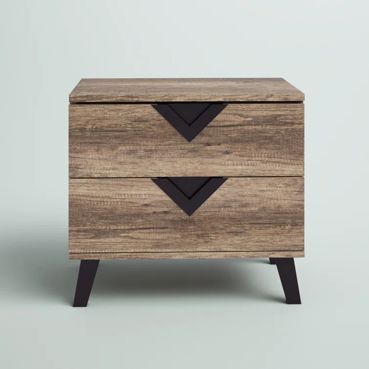 Elkin 2 - Drawer Nightstand in Light Brown | Wayfair North America
