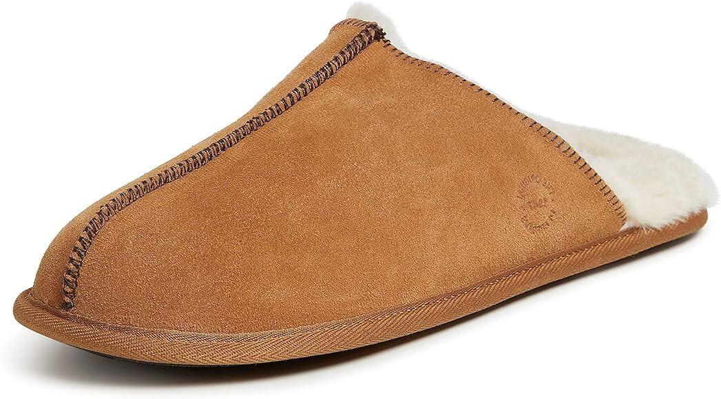 Dearfoams Men's Bradford Suede Closed Toe Indoor/Outdoor Scuff Slipper | Amazon (US)