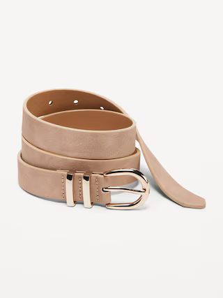 Double Loop Skinny Belt for Women | Old Navy (US)