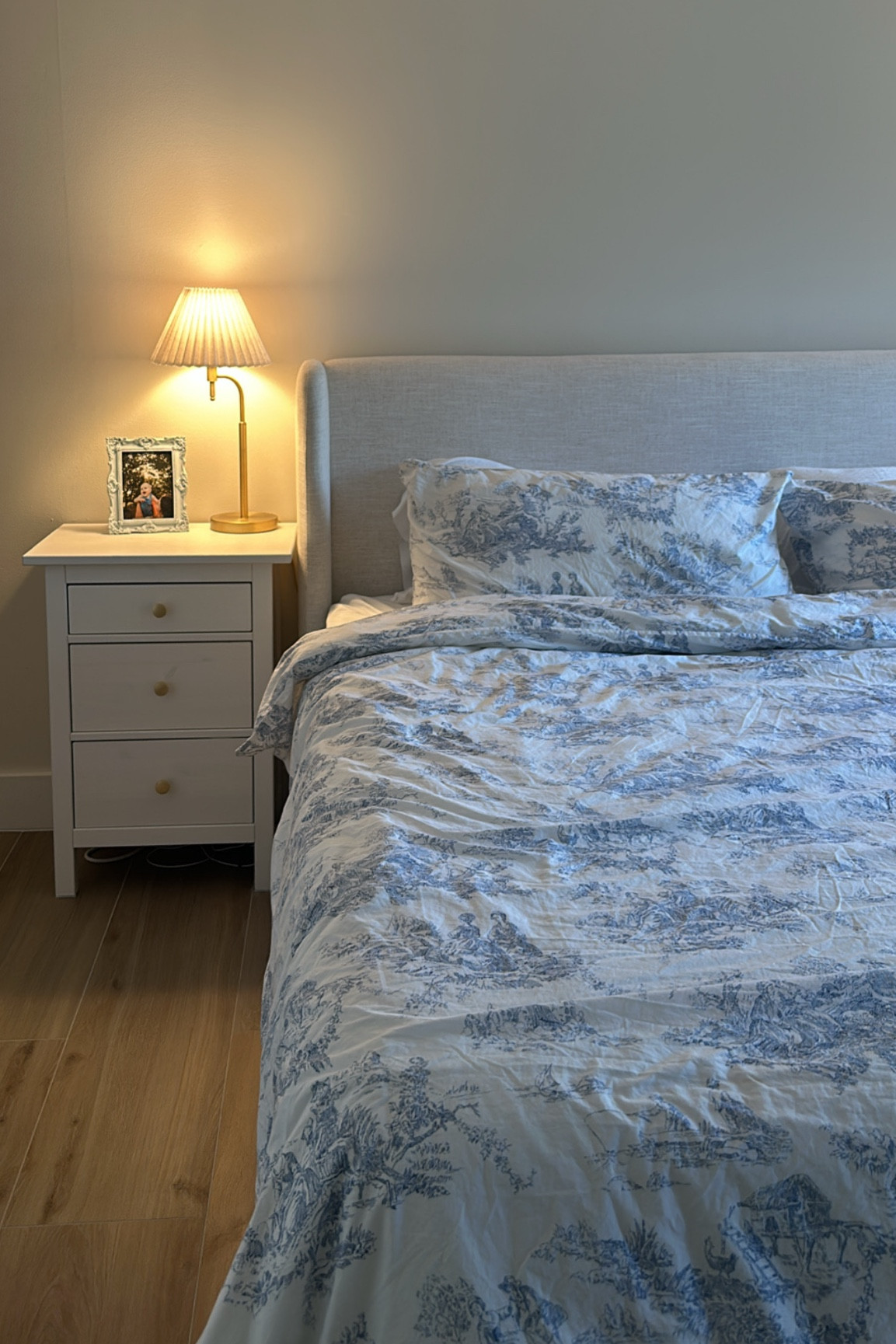 Updated bedding - blue and white toile! 

#LTKHome
