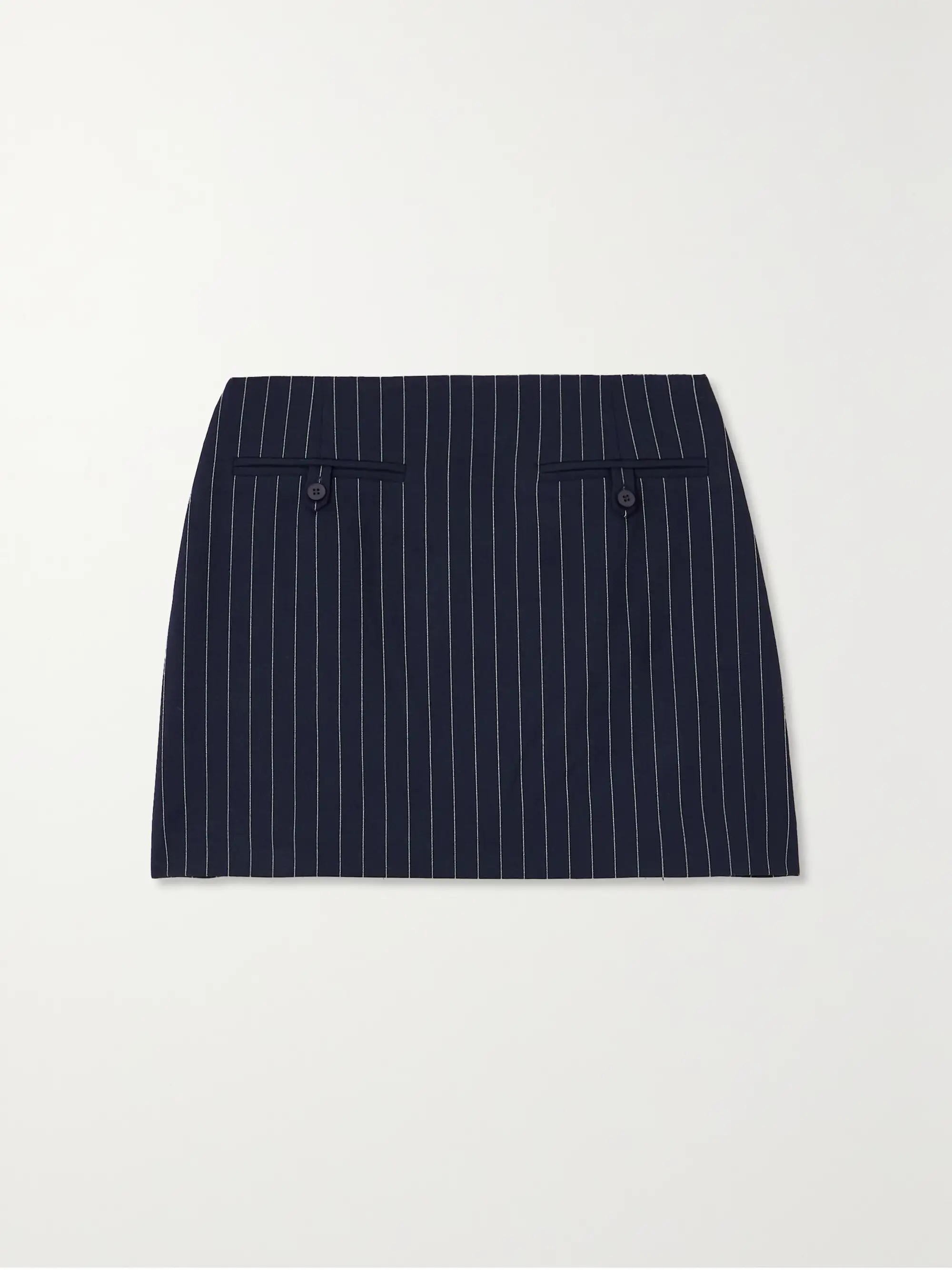 Annette pinstriped grain de poudre mini skirt | NET-A-PORTER (US)