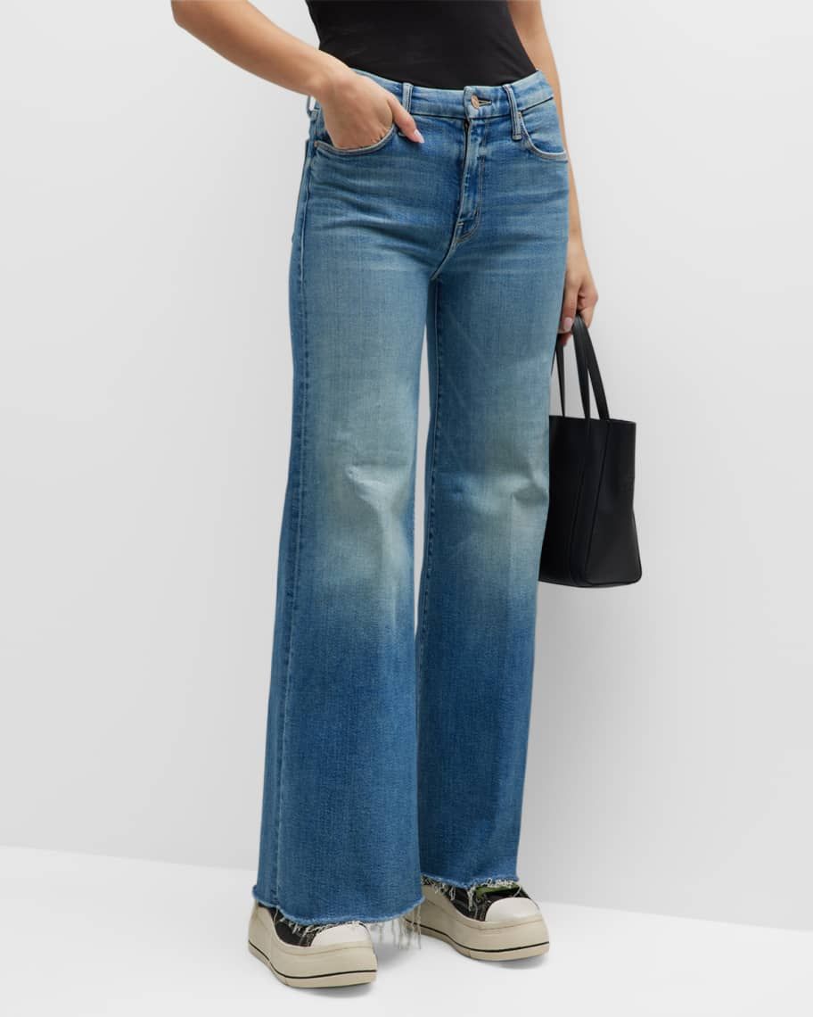 MOTHER The Roller Wide-Leg Jeans | Neiman Marcus