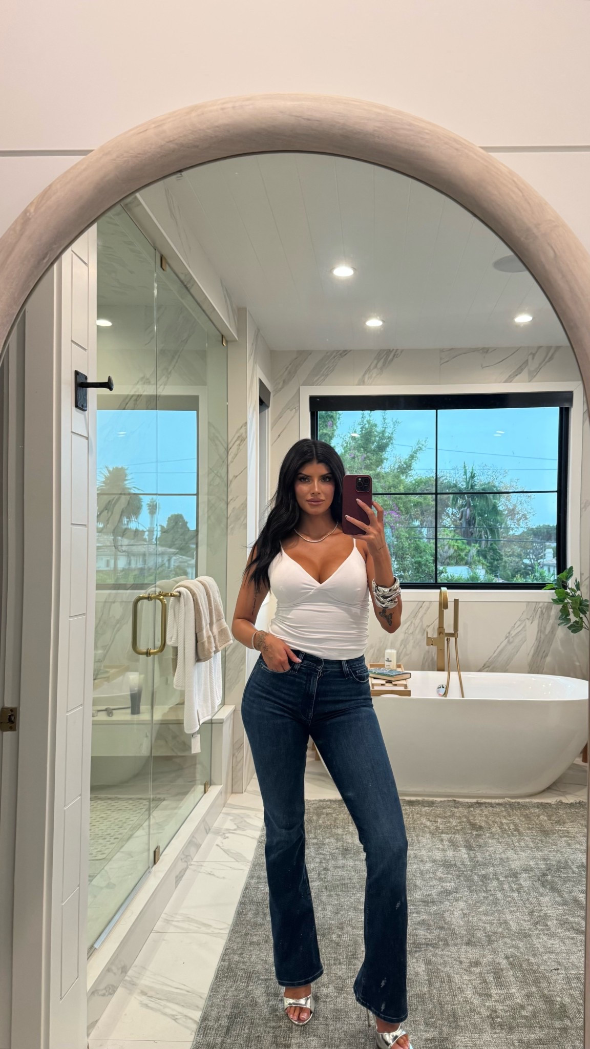 Hudson jeans that fit the booty just right! 