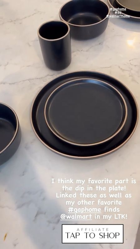 Resharing this stoneware dinnerware set from Gap Home at Walmart! I shared this 16 piece set back in January and you guys sold it out so quickly. It’s back in stock and under $50 for the entire set! I love the black and gray colors. 

#LTKstyletip #LTKhome #LTKunder50