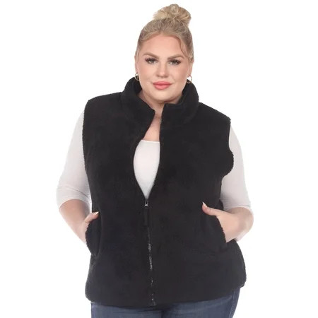 White Mark Women's Sherpa Outerwear Vest | Walmart (US)