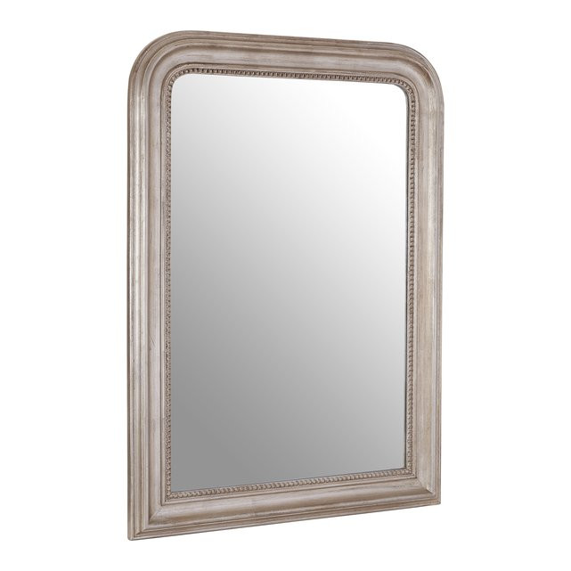 106 x 76cm Wall Mirror in Silver Wood | La Redoute (UK)