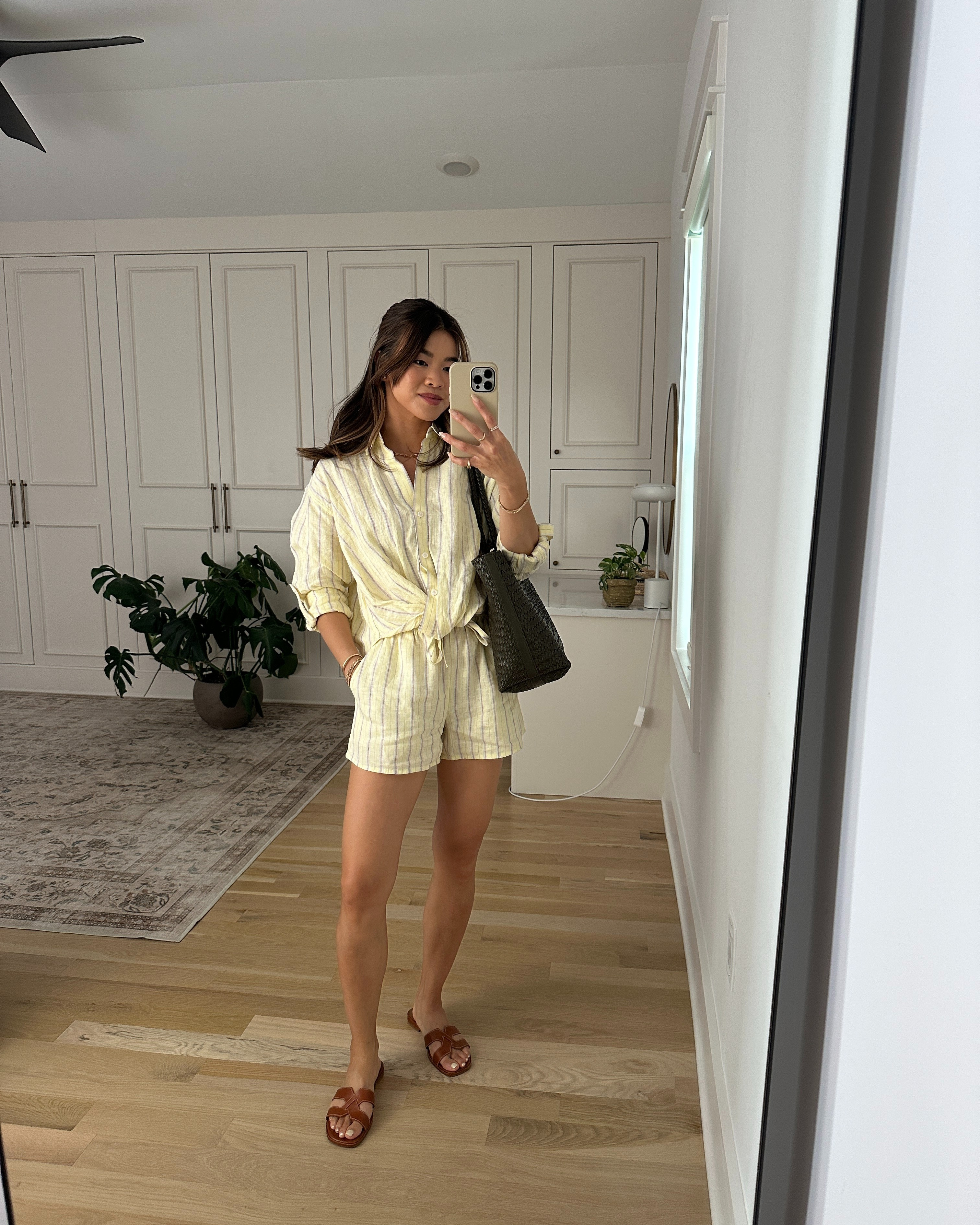 I love this @Aritzia linen set. It’s the perfect summer staple!

Sizing info:
-Aritzia Sail Linen Short (2XS in Brily Strp Lmd/Mtrotp) 
-Aritzia Portofino Linen Shirt (2XS in brily strp lmd/mtrotp)
-Margaux the MX Sandal 

Petite style, petite fashion, mom outfit, mom style, petite shorts, petite outfit ideas, petite outfits, best pants for petite, petite linen outfit, spring style, spring outfits, beach outfits, vacation outfits, summer outfits, Summer style, summer trends, linen, linen set

#LTKootd #LTKSeasonal #LTKPetite
