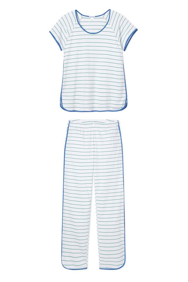 Pima Short-Long Set in Pasture | LAKE Pajamas