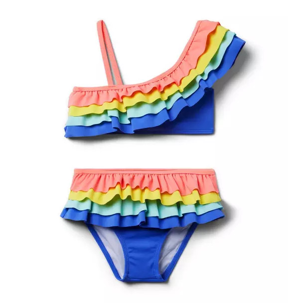 Recycled Ruffle Shoulder 2-Piece Swimsuit | Janie and Jack