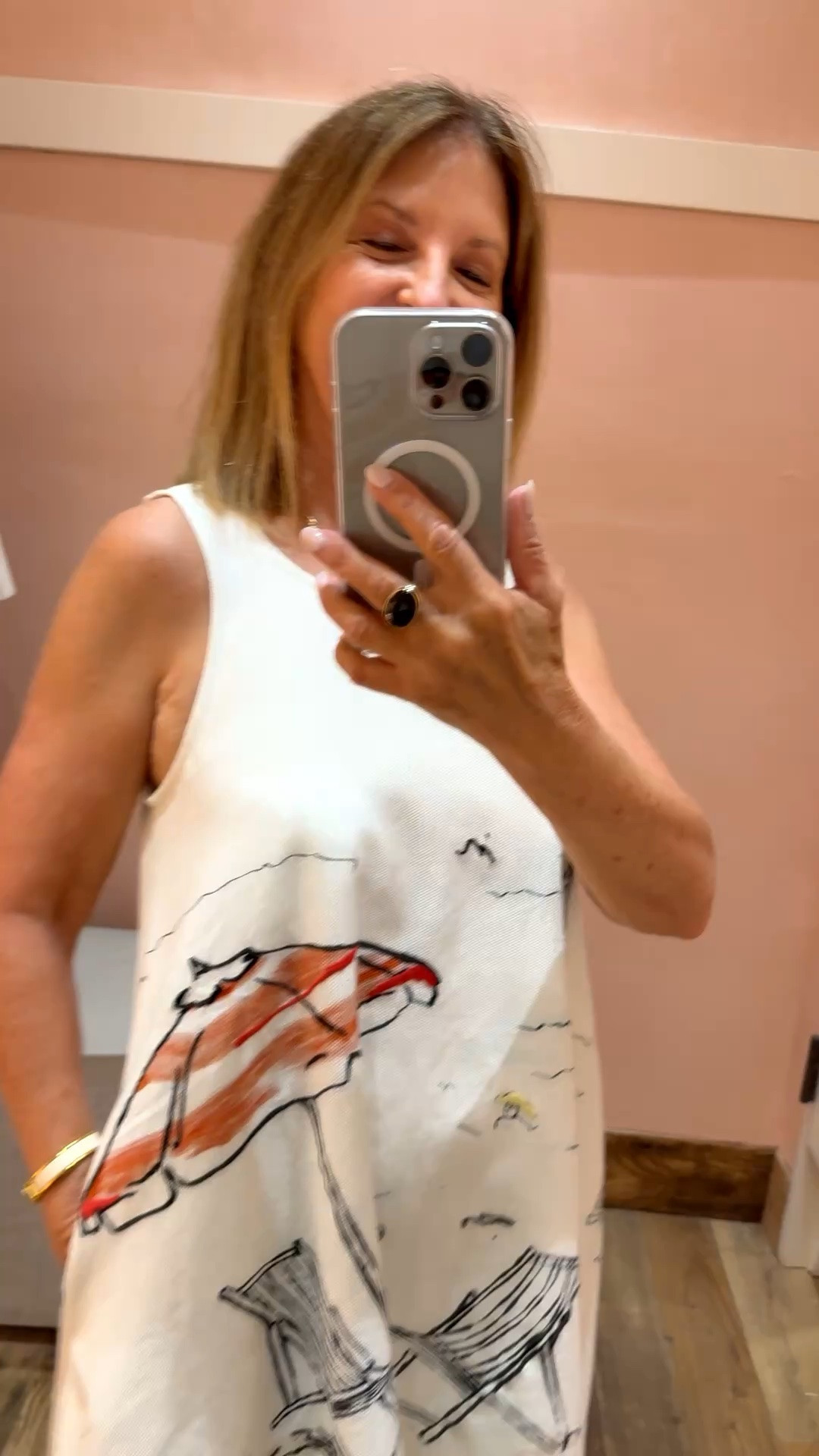 On vacation try in on vacation summer dresses.  Fits big size down. I'm wearing xxs.
Anthropologie try on

#LTKSeasonal #LTKOver40 #LTKTravel