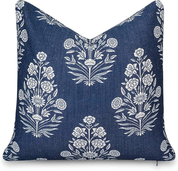 California Casual Coastal Indoor Outdoor Throw Pillow Cover, 20"x20" Water Repellent for Patio, B... | Amazon (US)