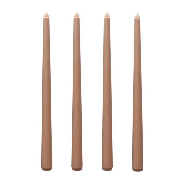 SSENERY 12" Unscented Taper Candles in 35 Colors (4-Pack) for Home Decor & Weddings - Camel - Wal... | Walmart (US)