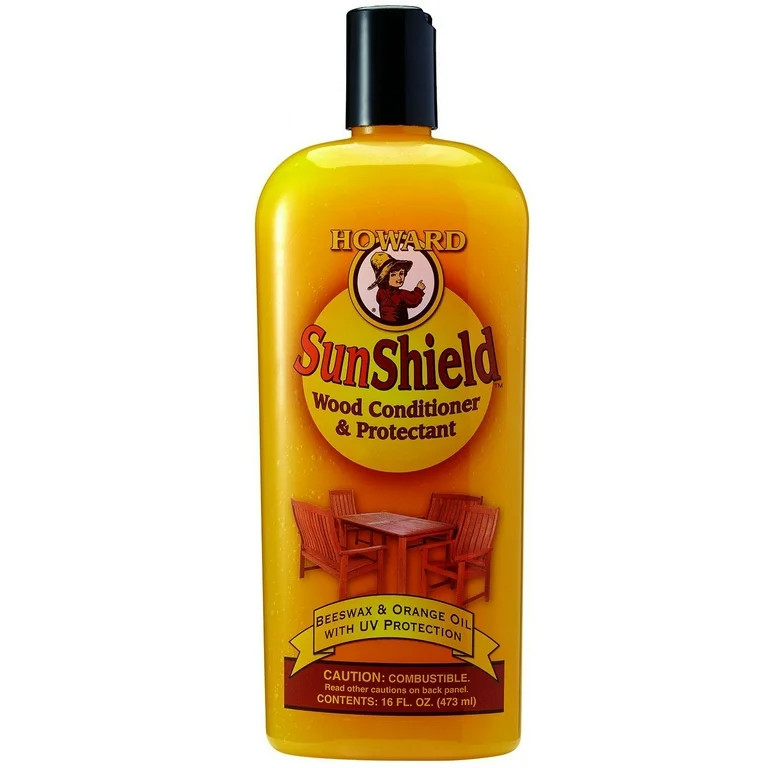 Howard Products SunShield Outdoor Furniture Wax - UV Protection - 16 fl oz, Yellow | Walmart (US)