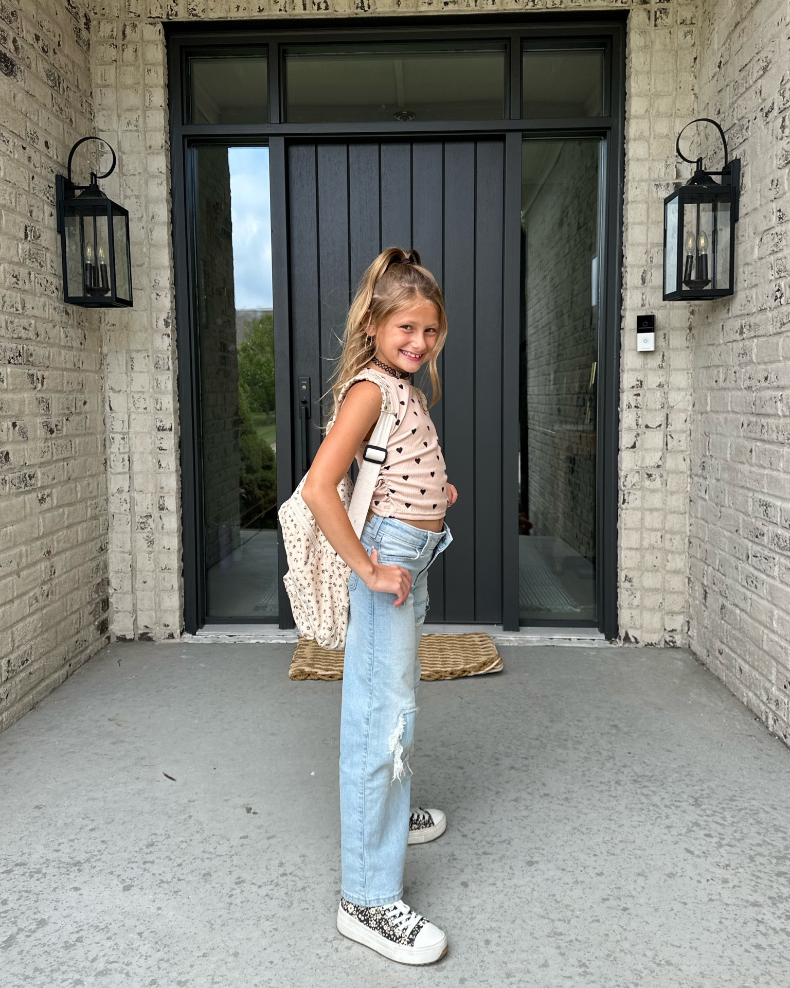 Charley’s first day of school outfit😎 Abercrombie kids jeans currently have her heart🫶🏼

#LTKKids