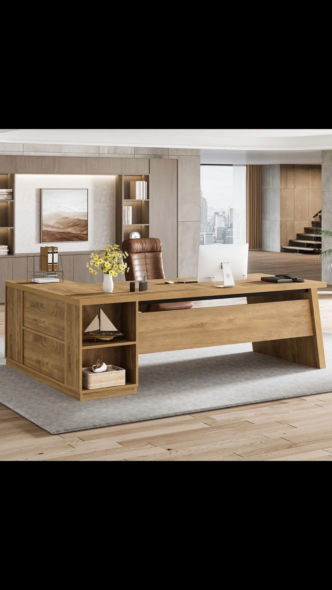 78 Inch L Shaped Large Executive Desk, Corner Home Office Desk

#LTKActive #LTKHome #LTKMidsize