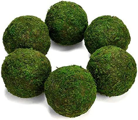 Farmoo Moss Balls Preserved All Natural, 3.5"-Set of 6 (Natural Green) | Amazon (US)