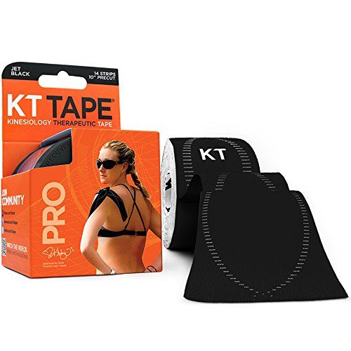 KT TAPE PRO Kinesiology Sports Tape, 20 Precut 10 Inch Strips, 100% Synthetic, Water Resistant, Brea | Amazon (US)