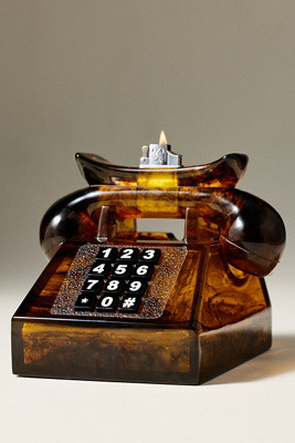 Edie Parker Tabletop Tortoise Phone Lighter | Anthropologie (US)