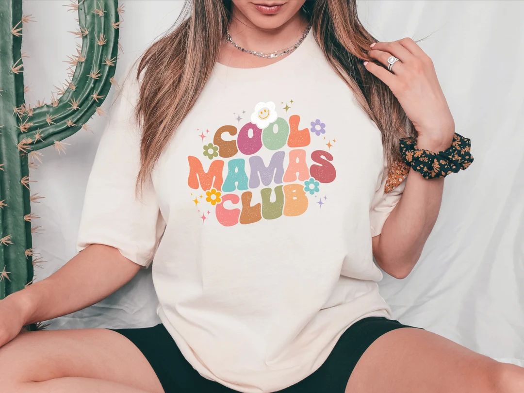 Cool Mamas Club Shirt, Cool Mom Sweatshirt, Cool Mom Shirt, Floral Mom Sweatshirt, Mom Sweatshirt... | Etsy (US)