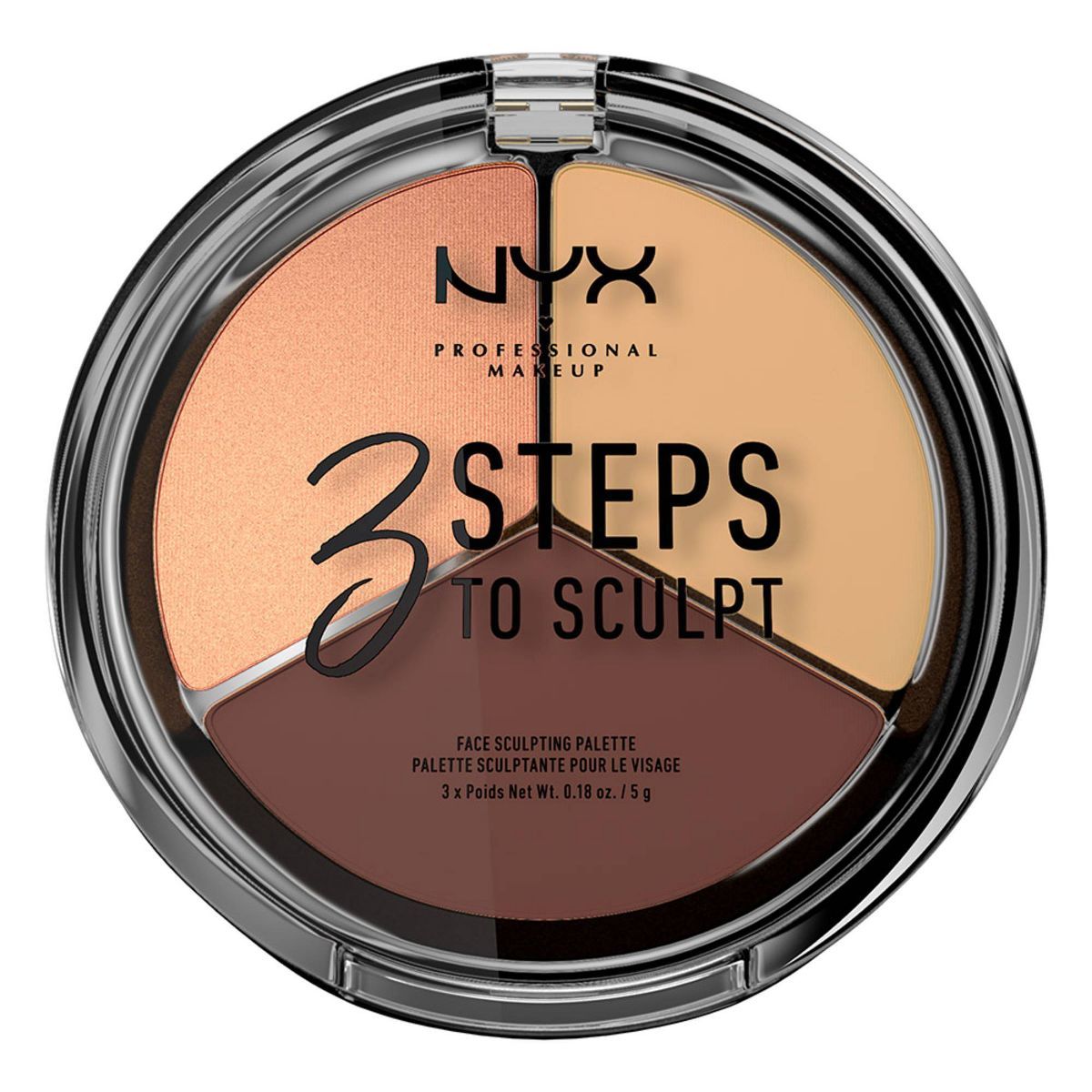 NYX Professional Makeup 3 Steps to Sculpt Face Sculpting Pressed Powder Palette - 0.54oz | Target