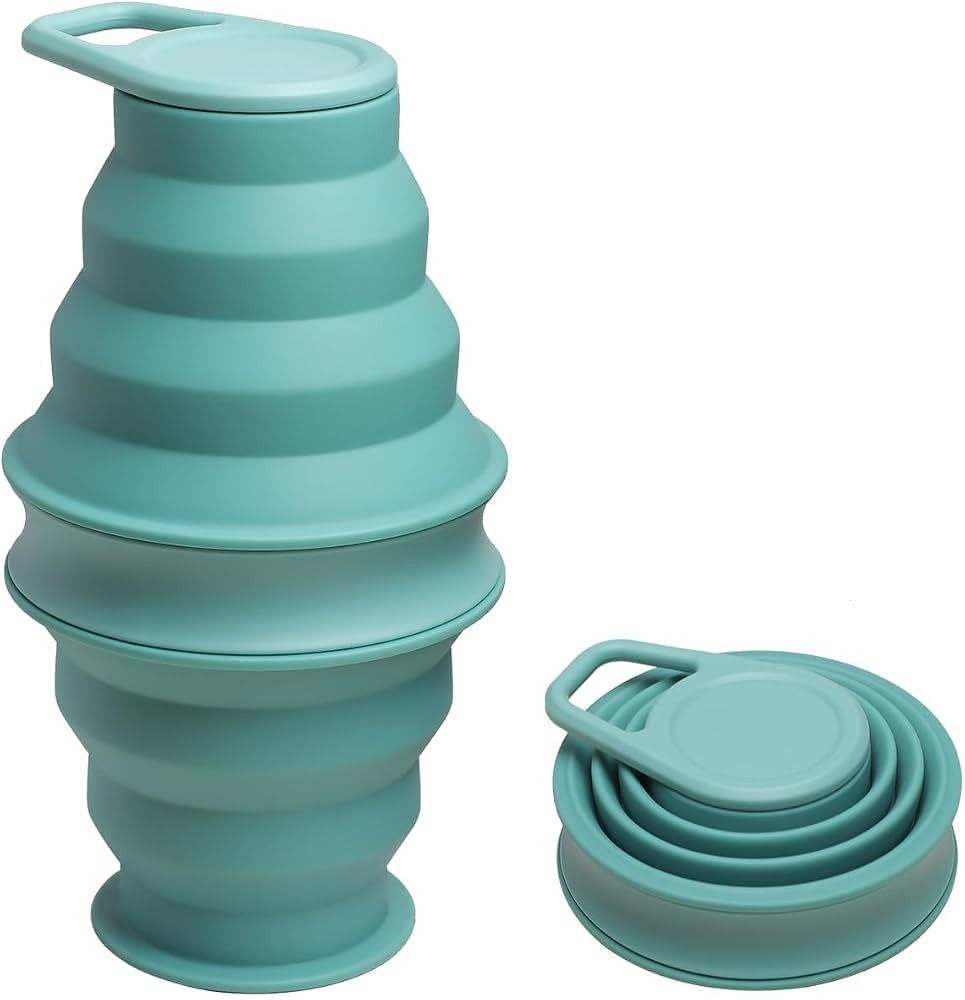 Opard Collapsible Water Bottles BPA Free Leak Proof Foldable Silicone Bottle with Anti-Collapse R... | Amazon (US)