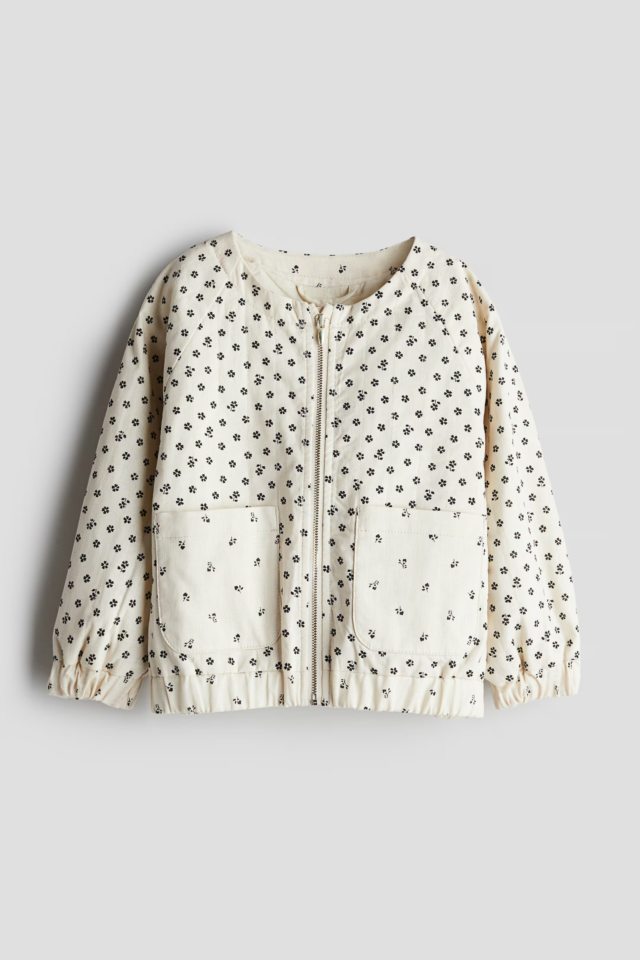 Patterned Linen-blend Jacket | H&M (US + CA)