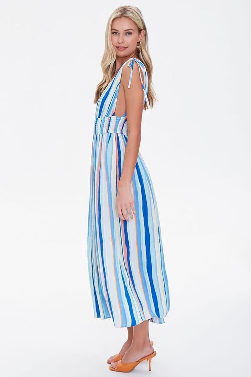 Crinkled Striped M-Slit Dress | Forever 21 (US)