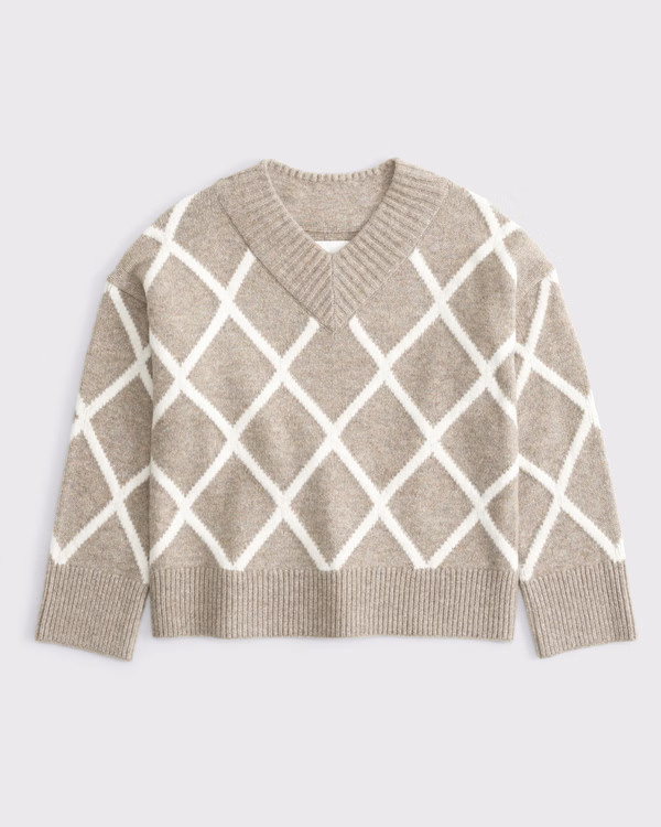 Women's High V-Neck Sweater | Women's Tops | Abercrombie.com | Abercrombie & Fitch (US)